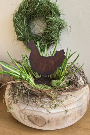 Rosthahn Hahn Metallhahn Rostdeko Deko Naturdeko im Mrs Greenery Shop bestellen kaufen