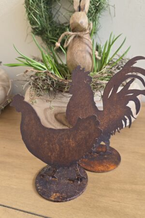 Rosthahn Hahn Metallhahn Rostdeko Deko Naturdeko im Mrs Greenery Shop bestellen kaufen