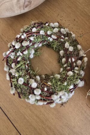 Weidekätzchenkranz Kranz Frühlingskranz Osterkranz Naturkranz im Mrs Greenery Shop bestellen kaufen