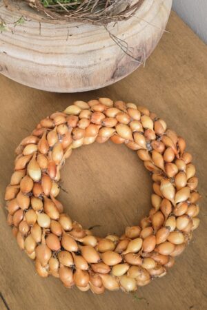 Zwiebelkranz Kranz Frühlingskranz Osterkranz Naturkranz im Mrs Greenery Shop bestellen kaufen