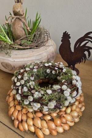Zwiebelkranz Kranz Frühlingskranz Osterkranz Naturkranz im Mrs Greenery Shop bestellen kaufen