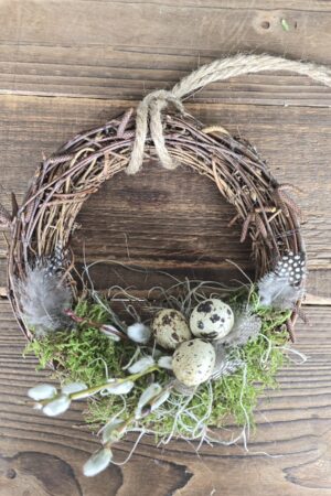 Osterkranz Ostern Kranz Kränze fertig gebunden Eierkranz Dekokranz Moosdeko im Mrs Greenery Shop bestellen kaufen