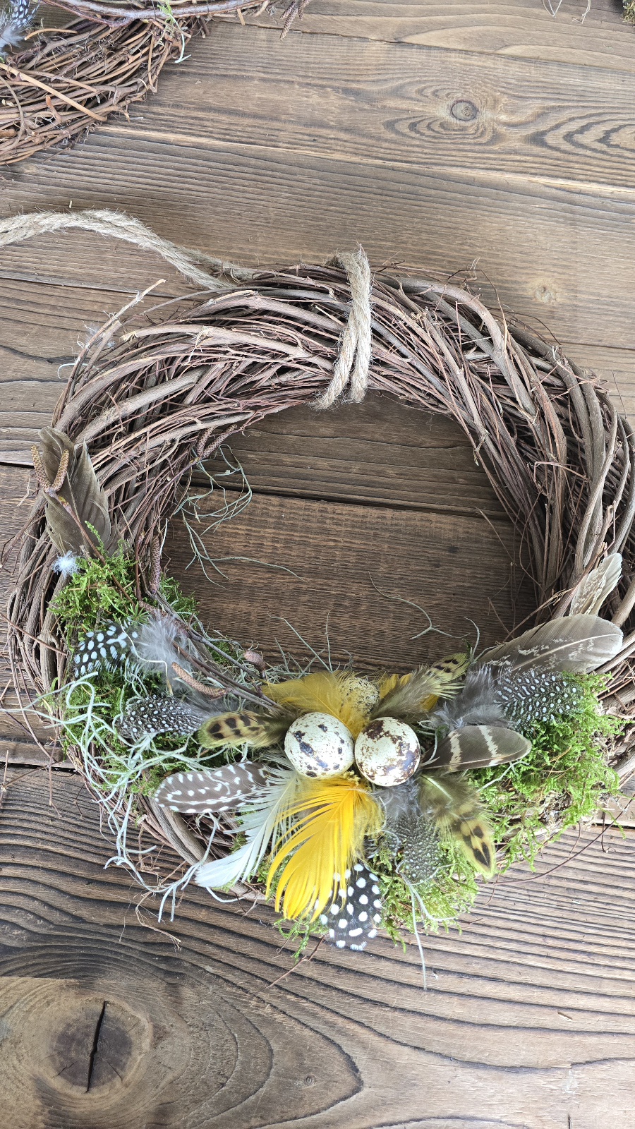 Osterkranz Weide gelb