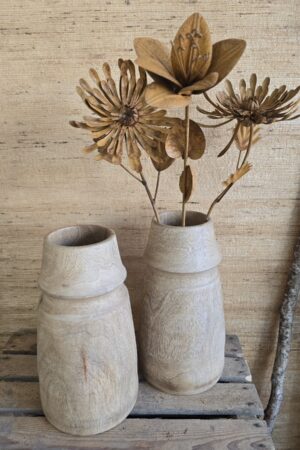 Holz-Vase