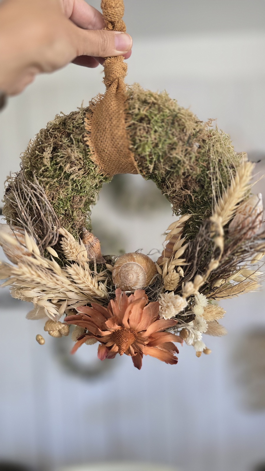 Trockenblumenkranz Sommerhitze