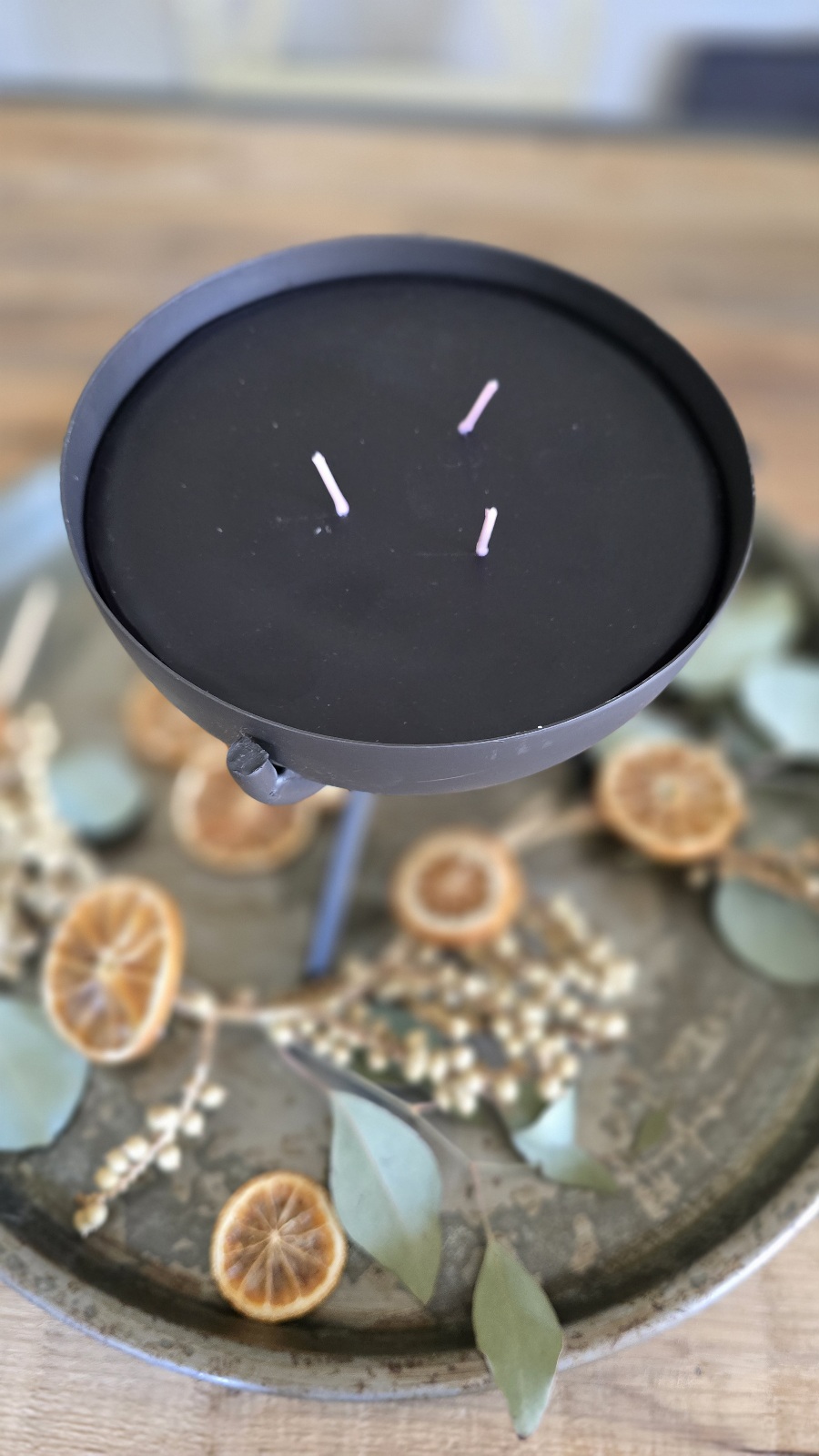 Tischfeuerschale Kerzen Refill Inodoor Feuerschale für Tisch Metallschale Kerze Sommerdeko im Mrs Greenery Shop kaufen bestellen