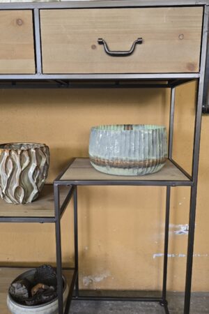 Übertopf Metallpatina 23cm