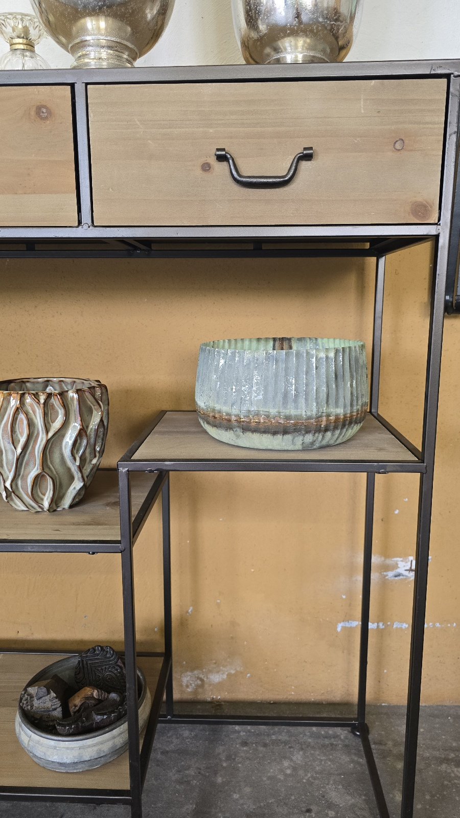 Übertopf Metallpatina 23cm