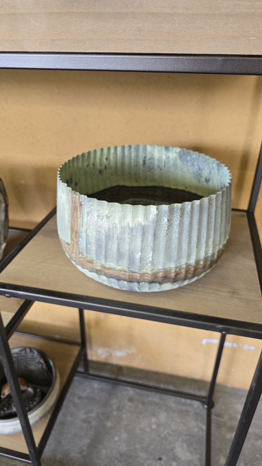 Übertopf Metallpatina 23cm – Bild 2