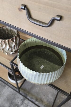 Übertopf Metallpatina 23cm – Bild 3
