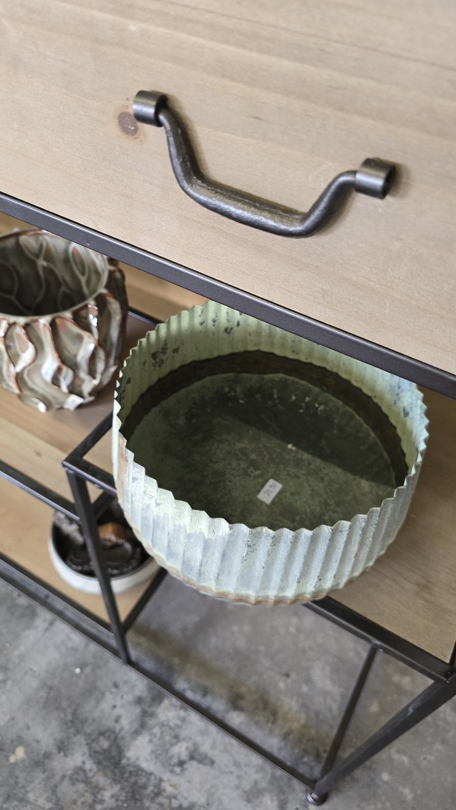 Übertopf Metallpatina 23cm – Bild 3