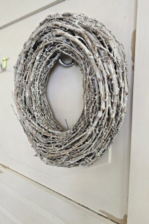 Alternative view of Kranz aus Zweigen weiß 30cm