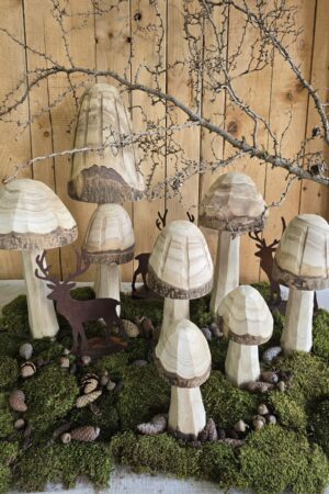 Pilz Holzpilz Herbstdeko Holzdeko Pilz Dekopilze im Mrs greenery shop bestellen kaufen