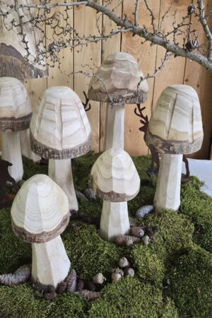 Pilz Holzpilz Herbstdeko Holzdeko Pilz Dekopilze im Mrs greenery shop bestellen kaufen