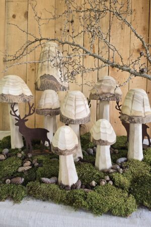 Pilz Holzpilz Herbstdeko Holzdeko Pilz Dekopilze im Mrs greenery shop bestellen kaufen