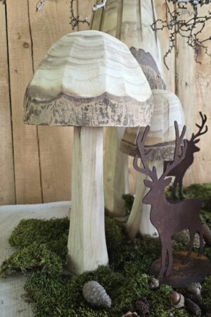 Pilz Holzpilz Herbstdeko Holzdeko Pilz Dekopilze im Mrs greenery shop bestellen kaufen