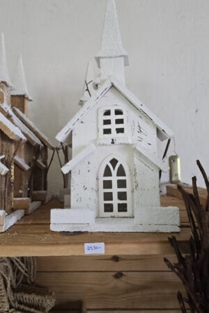 White Wonderland Haus weiß 40 cm mit LED