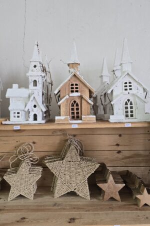 Alternative view of White Wonderland Haus weiß 40 cm mit LED