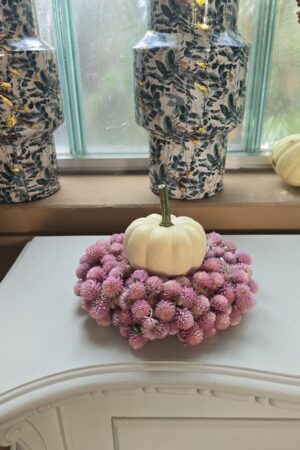 Kranz Knopfblume rosa 20cm